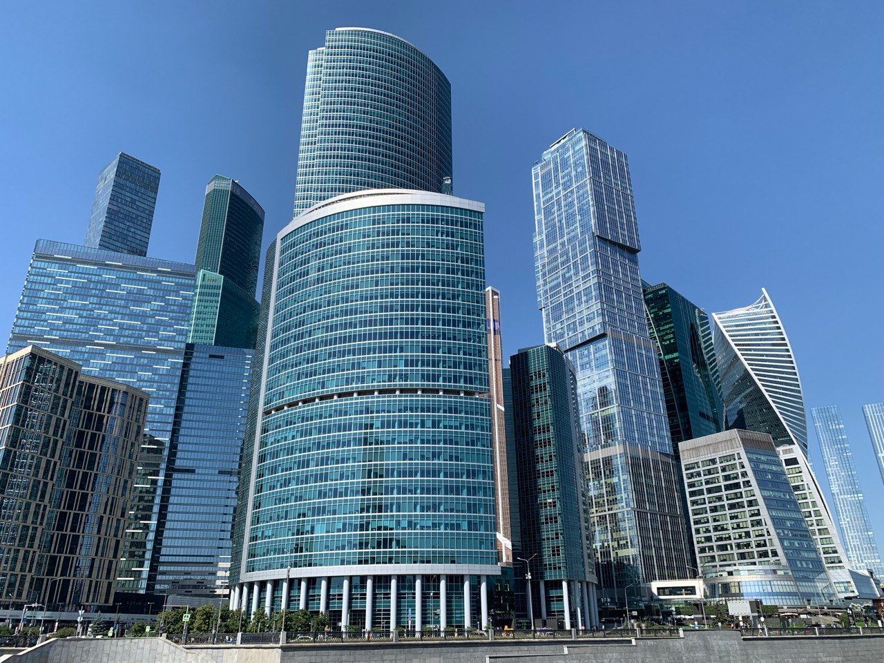 Панорама небоскребов Москва-Сити